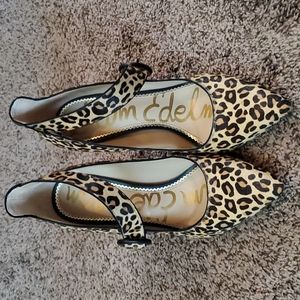 Sam Edelman Sz 8.5 Cheetah print heels